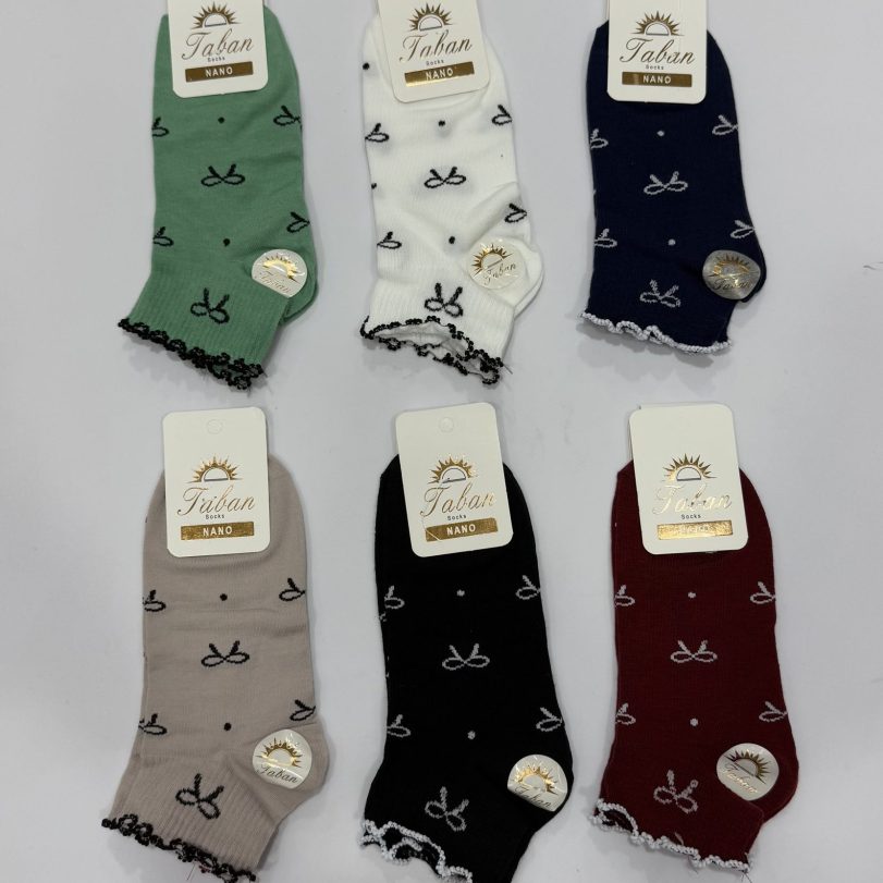 پک ۶ تایی کش انگلیسی لبه فر پاپیون ۶ رنگ