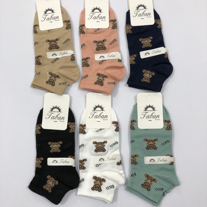 پک ۶ تایی کش انگلیسی تدی گوچی۶ رنگ