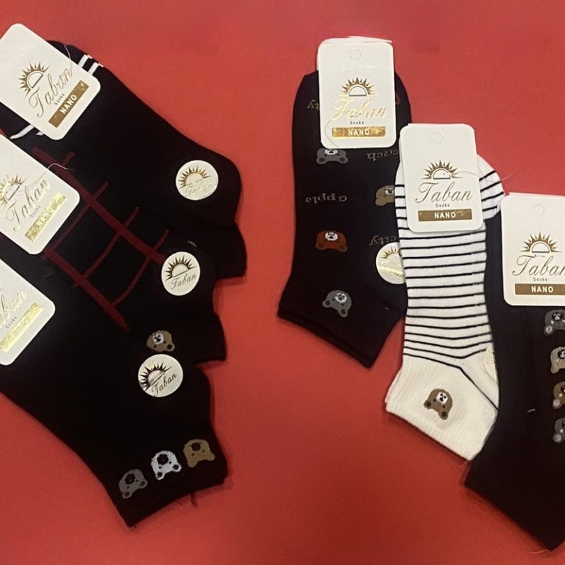 پک ۶ تایی کش انگلیسی خرس ۵ مشکی