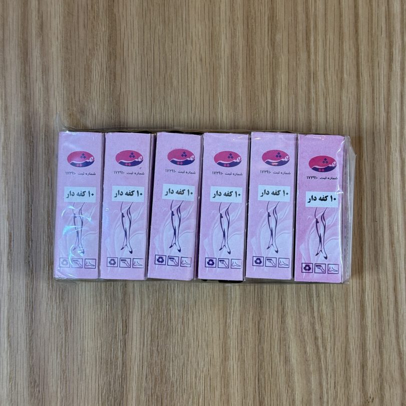 پک ۶ تایی شیشه ای دوربع مشکی