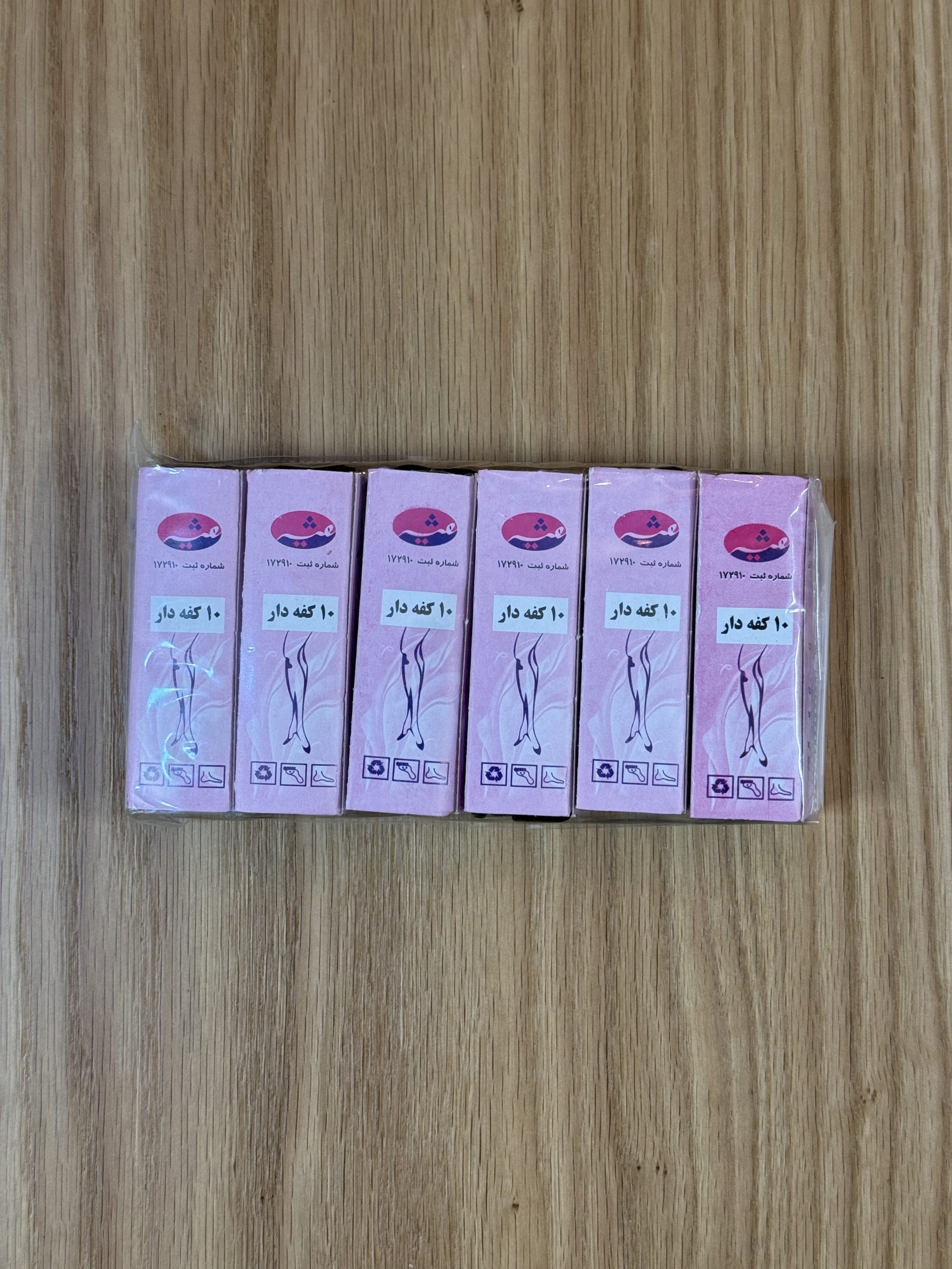 پک ۶ تایی شیشه ای دوربع مشکی