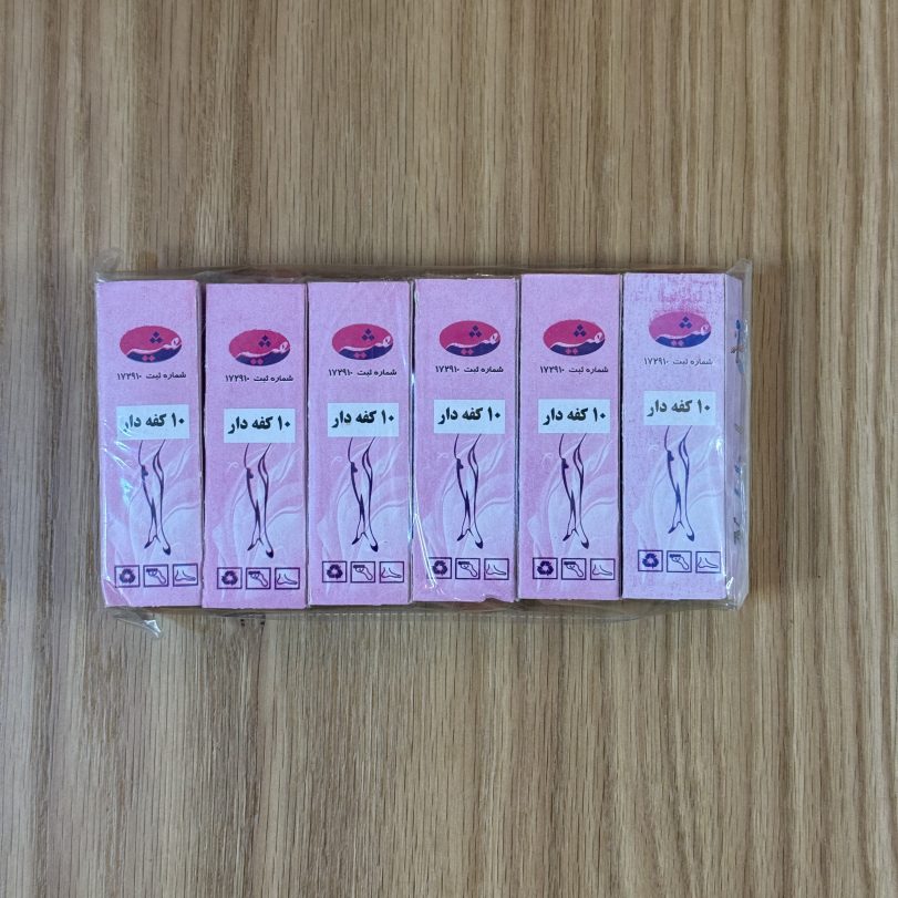 پک ۶ تایی شیشه ای دوربع کرمی